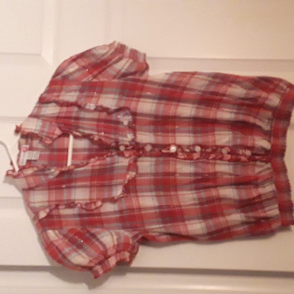 Ruffled striped top